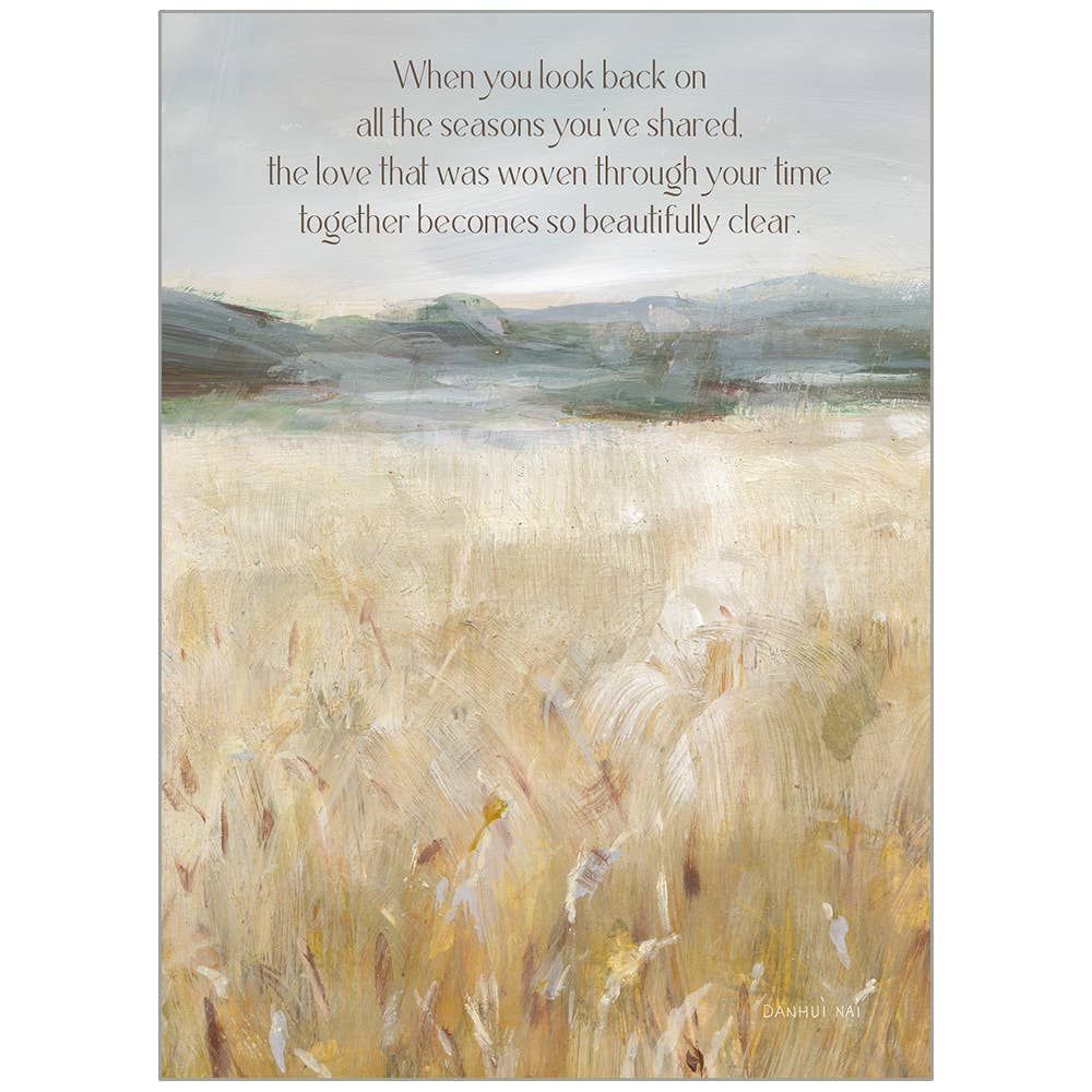 Field of Gold - Sympathy Card