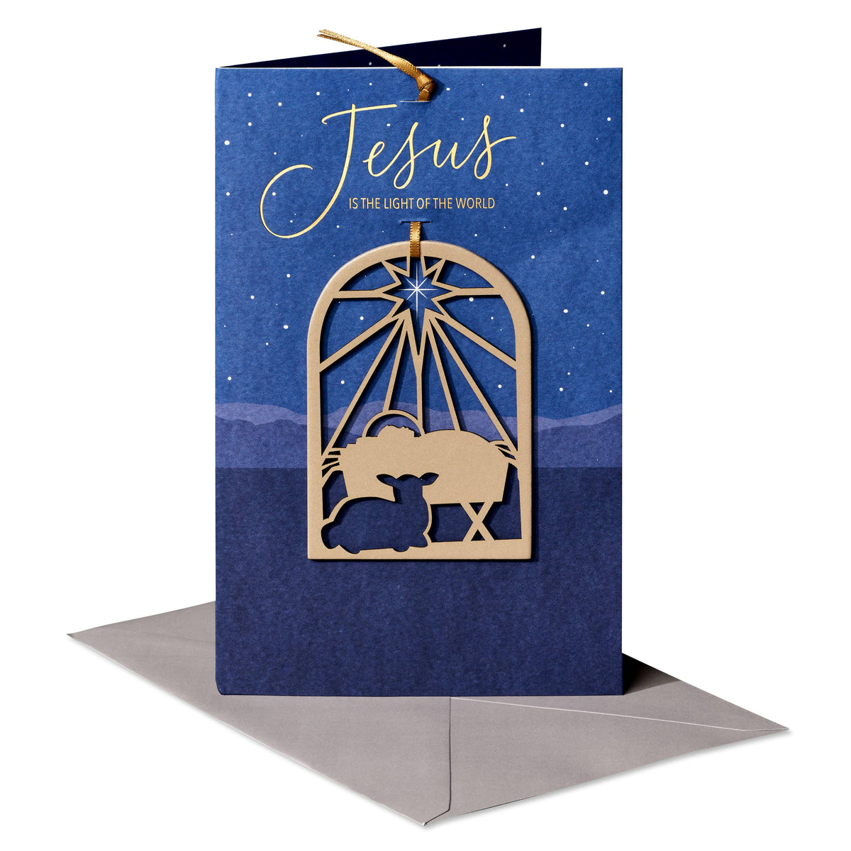 Jesus Is the Light of the World Ornament Christmas Card