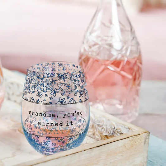 Grandma - 18 oz Stemless Wine Glass