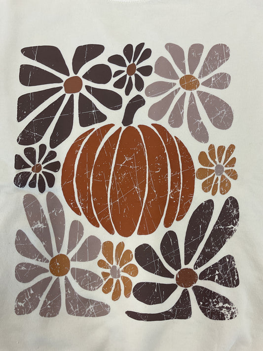 Floral Pumpkin Crewneck