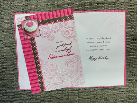 Sister-In-Law Birthday Card
