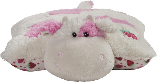 Pillow Pets Jumbo Strawberry Milkshake Cow Plush Toy