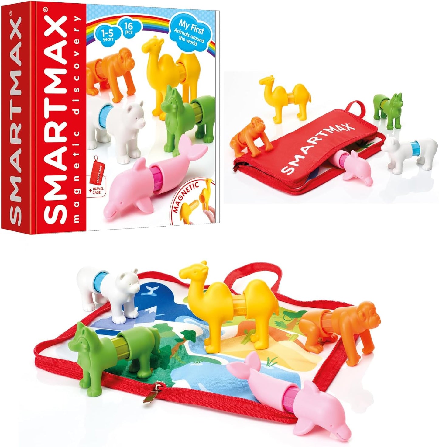 SmartMax My First Animals Around The World – Magnetic STEM Building Set