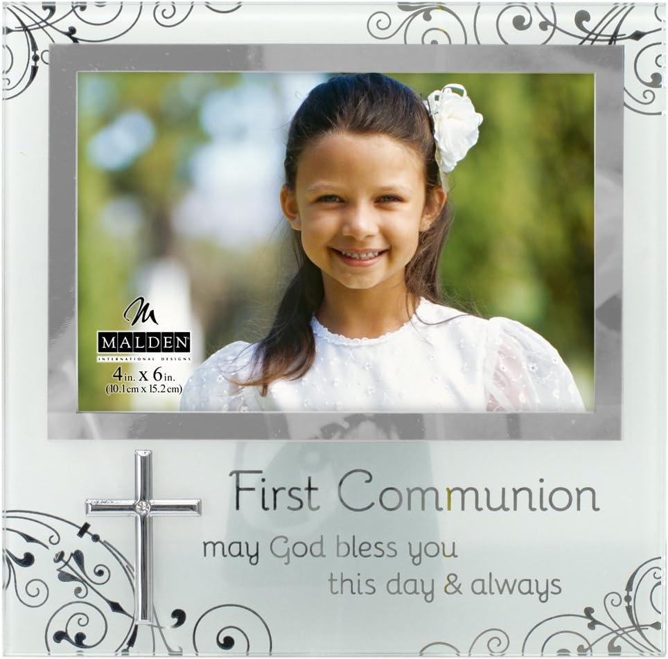 4x6 First Communion Glass Frame