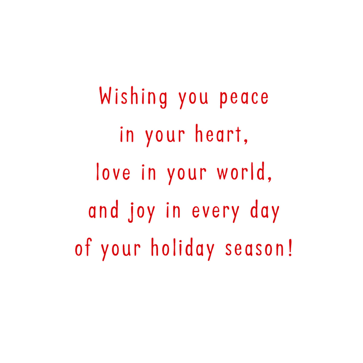 Merry Christmas Card for Anyone (Joy Every Day)