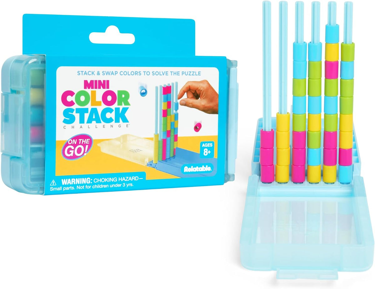 Mini Color Stack Challenge Solo Travel Game