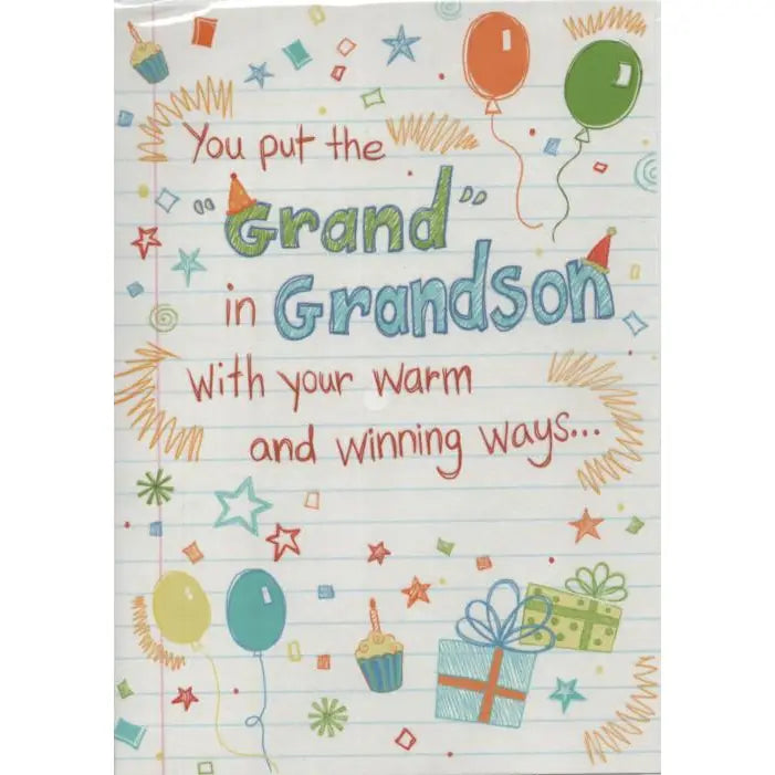 Grandson Birthday Card