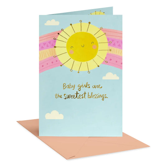 Baby Girl Congrats Card