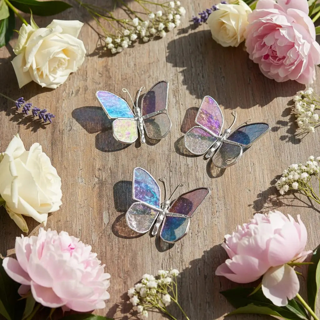 Mom Now That I'm Older: Handmade Glass Butterfly