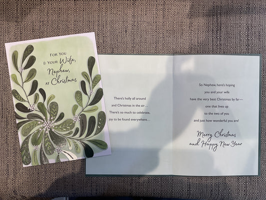 Nephew & Wife Christmas Card