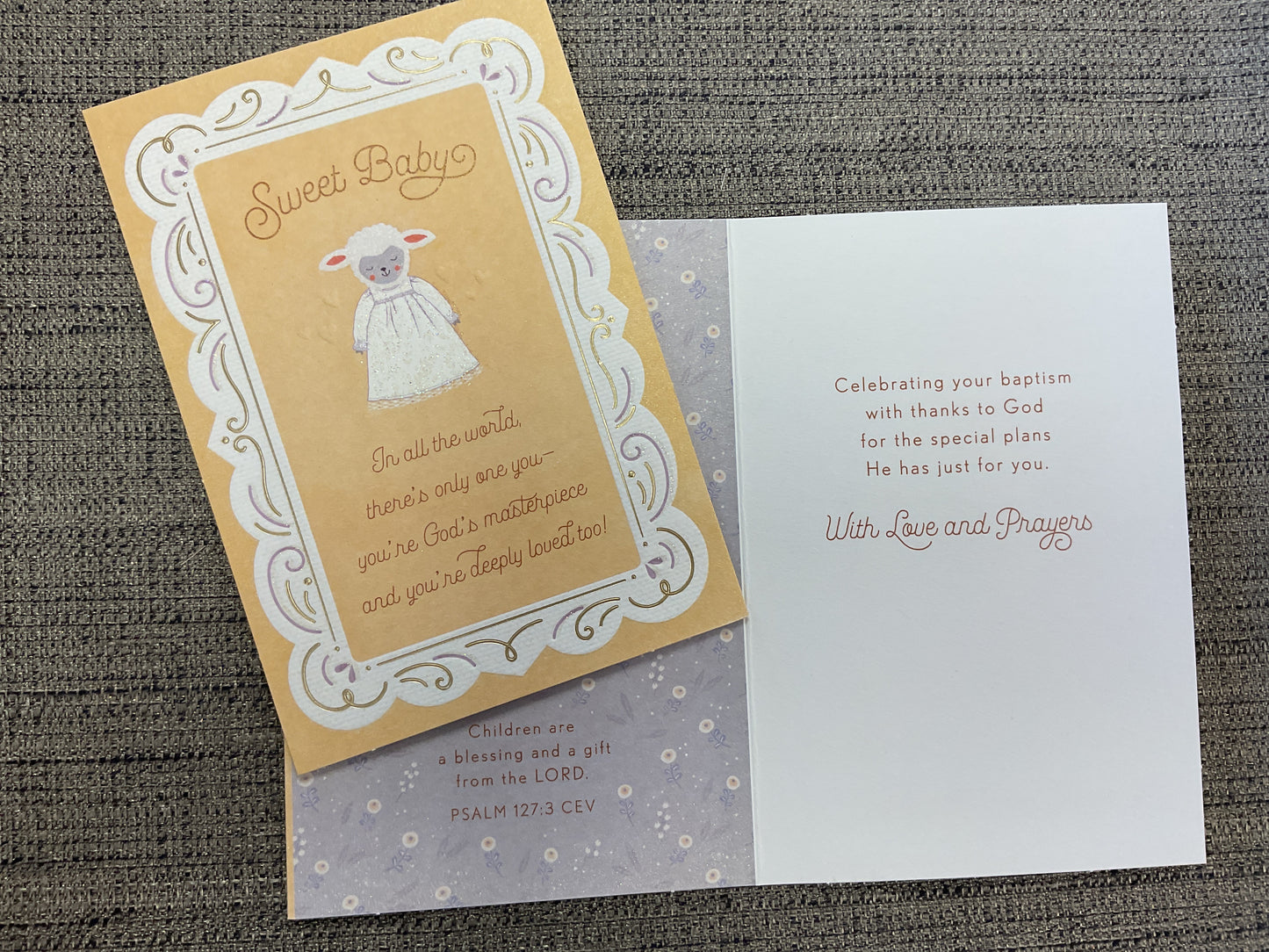 Baby Baptism Card