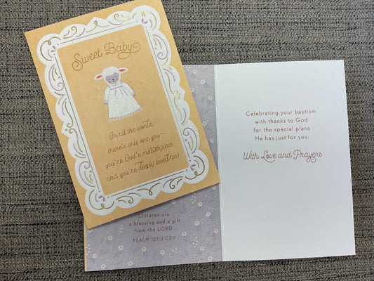 Baby Baptism Card