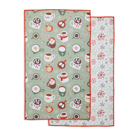 Christmas Printed Microfiber Dishtowels