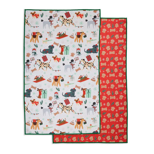 Christmas Printed Microfiber Dishtowels