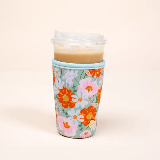Sip Savvy Drink Sleeve–Large–Bouquet Beauty Sage