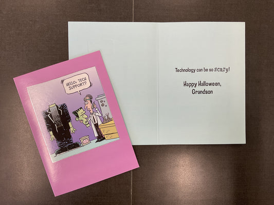 Grandson Halloween Card