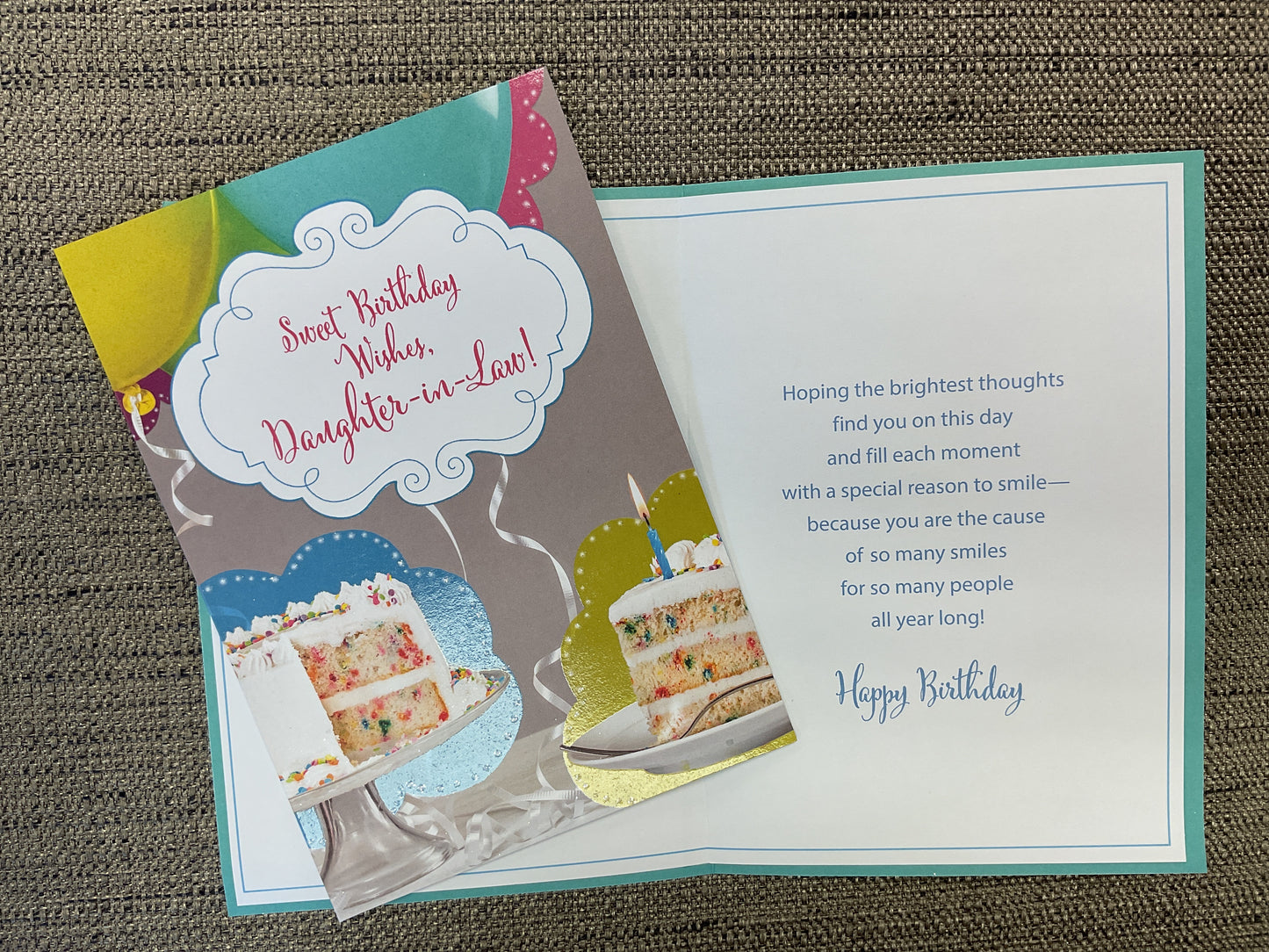 Daughter-in-Law Birthday Card