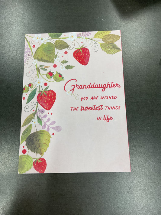 Granddaughter Birthday card