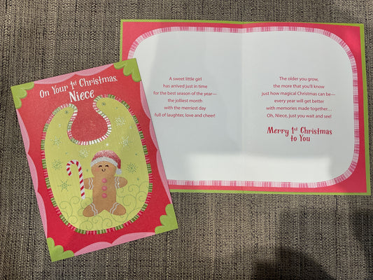 Niece’s 1st Christmas Card