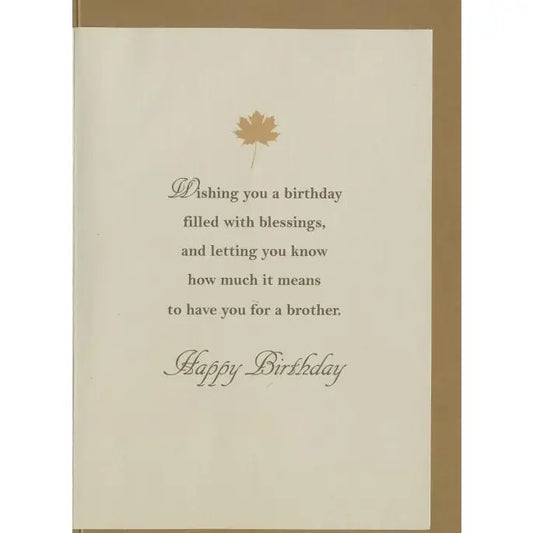 Religious Brother Birthday Card