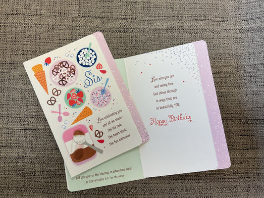 Sister Religious Birthday Card