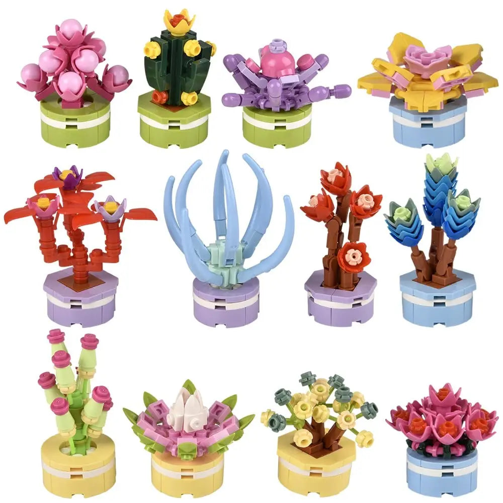2.5" Building Block Flowers