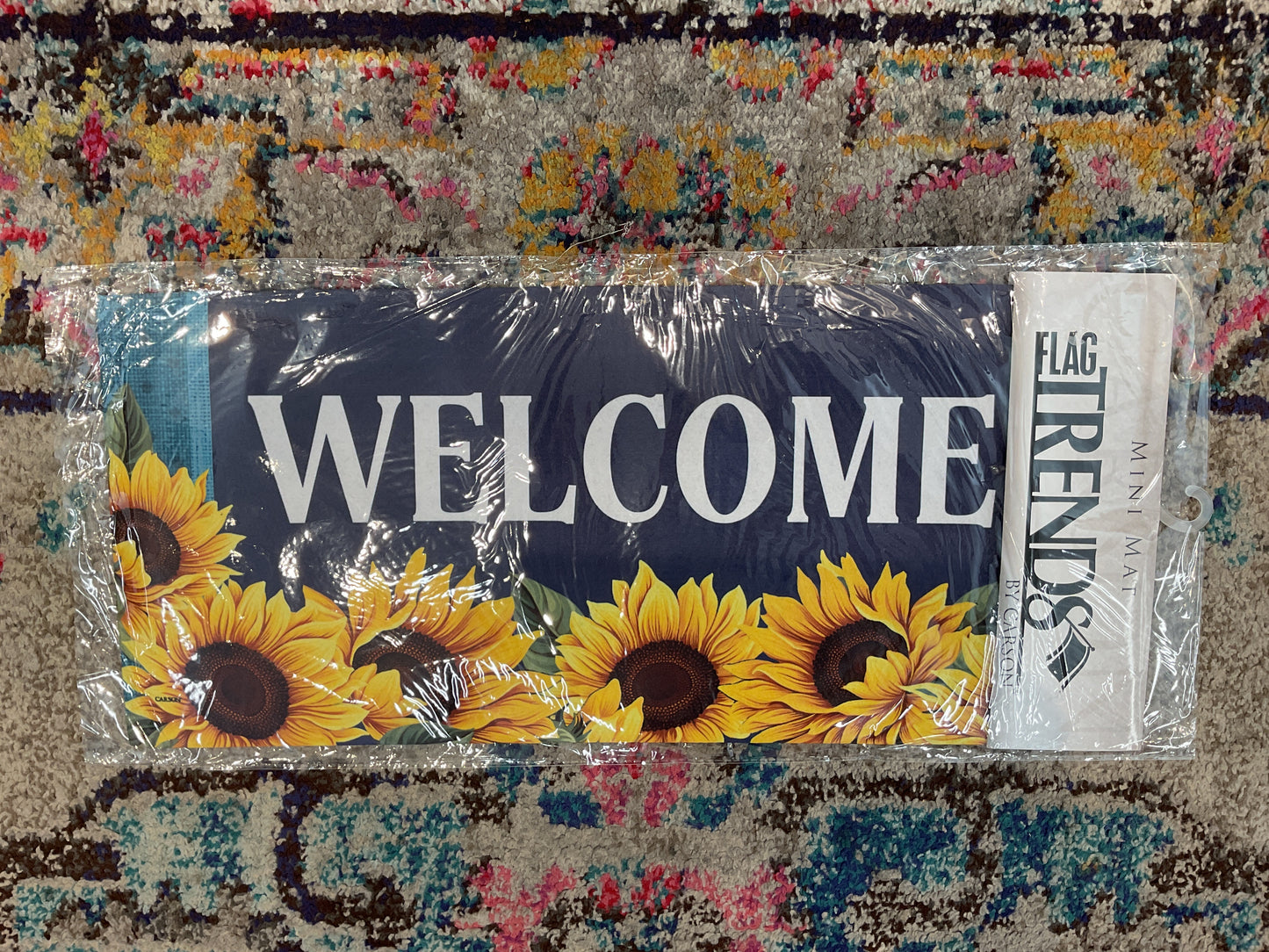 Welcome Sunflower Mini Mat Insert