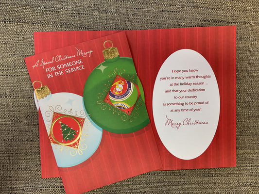 For Someone in the Service*Turn Dial* Christmas Card