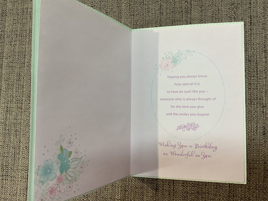 Aunt Birthday Card