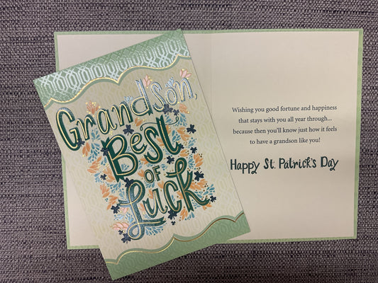 Grandson - St. Patrick’s Day Card