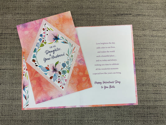 Happy Valentine’s Day Card for Daughter & Husband