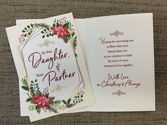 Daughter & Partner Christmas Card