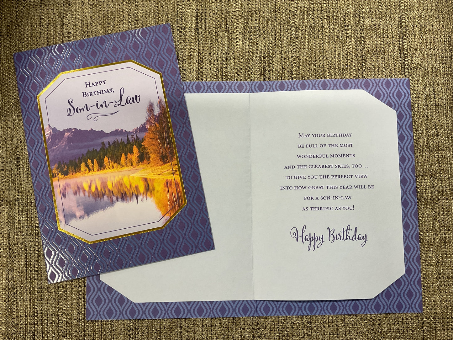 Son-in- Law Birthday Card