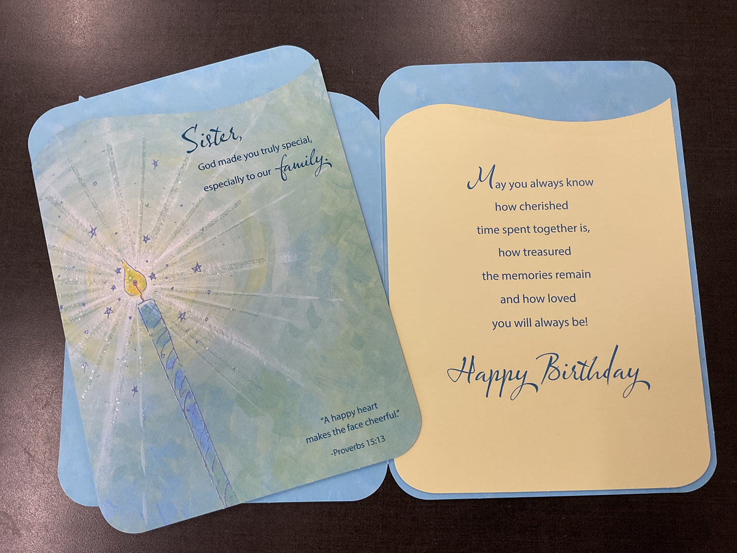 Sister Birthday Card - Religious