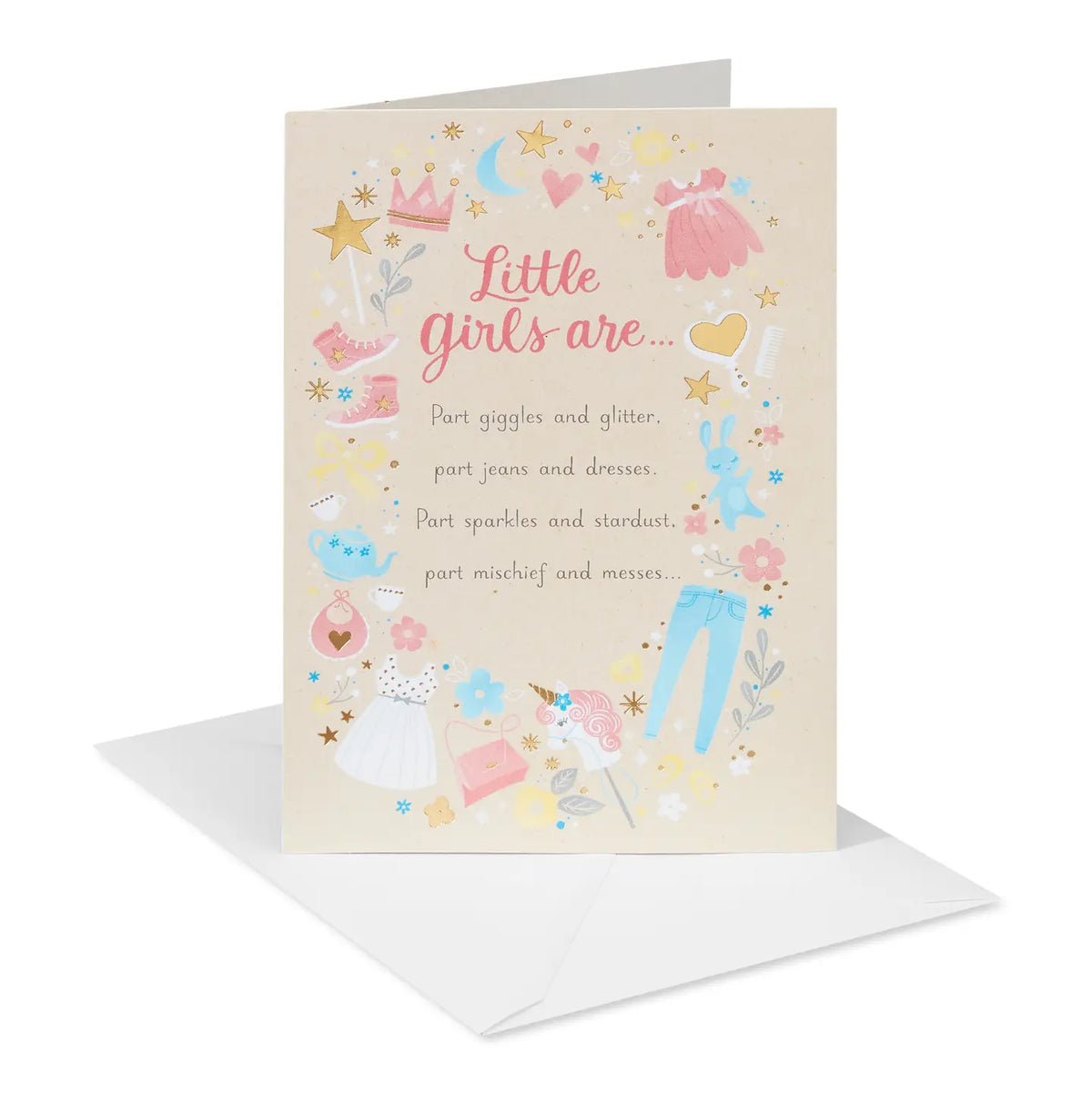 Baby Girl Congratulations Card