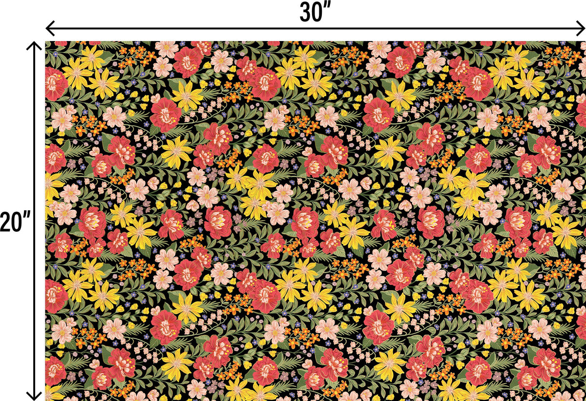 Fresh Floral - Designer Tissue - Printed