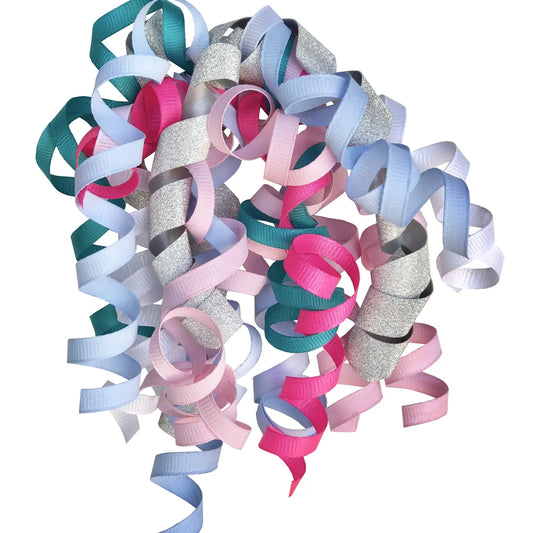Pastel Grosgrain Mix Bows - Curlies