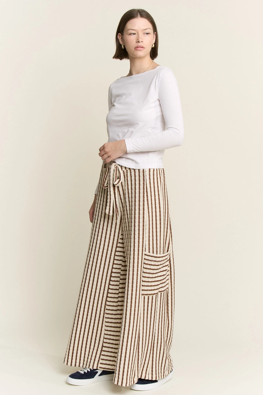 Stripe Wide Leg Pants