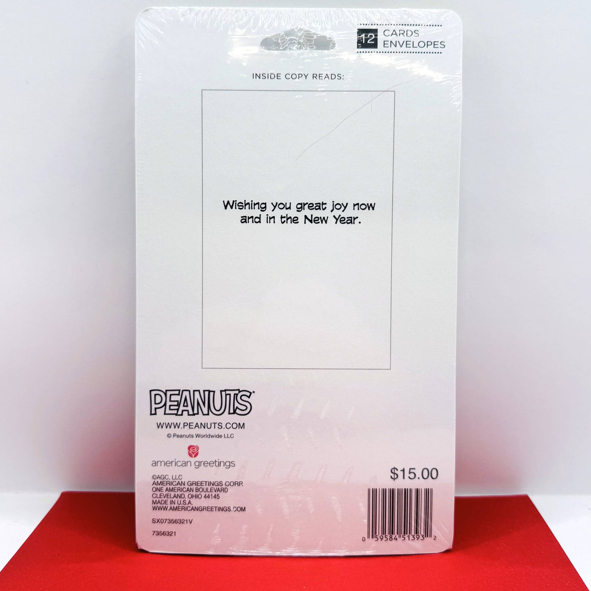 Peanuts Good Tidings Packaged Christmas Cards with Envelopes