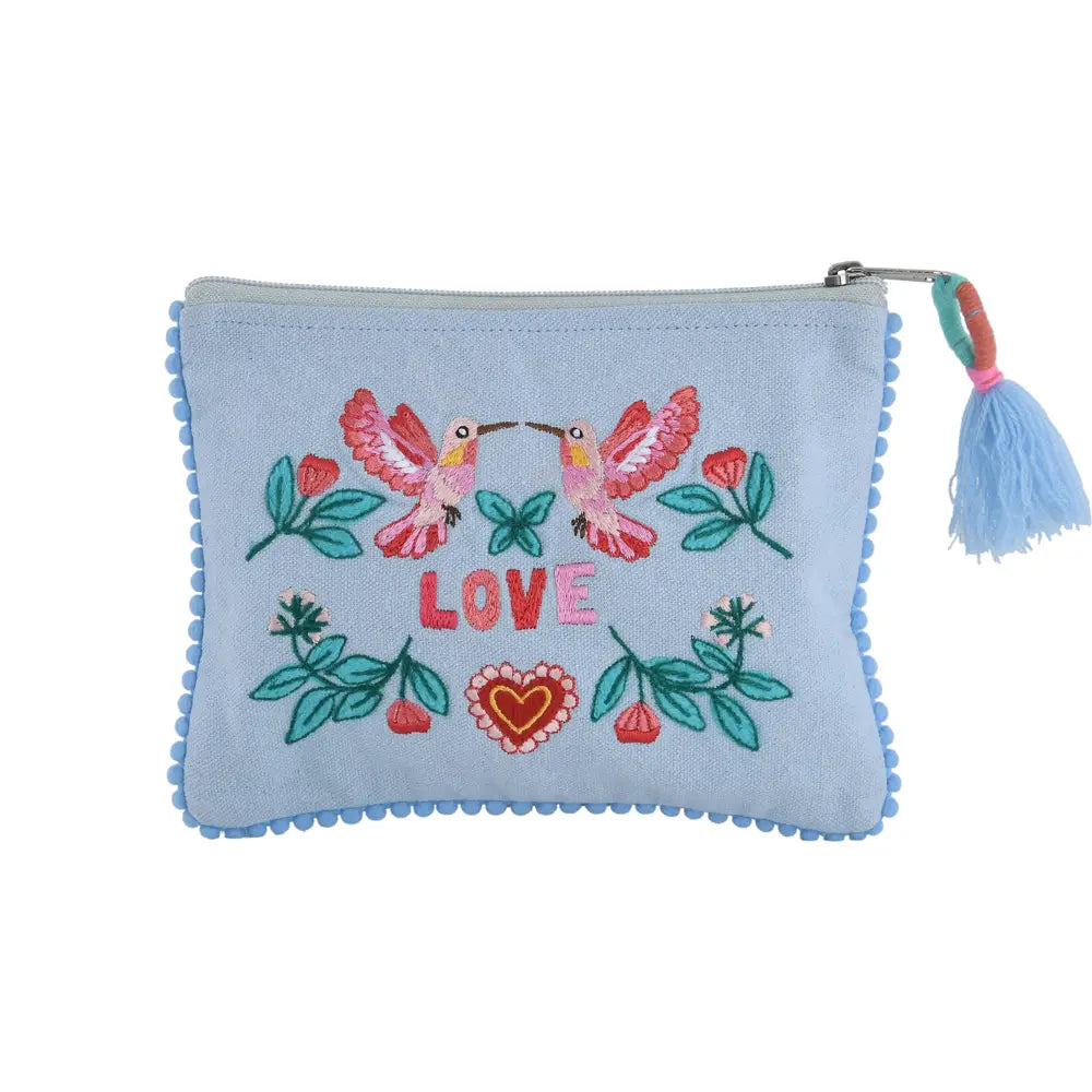 Embroidery Zipper Pouches