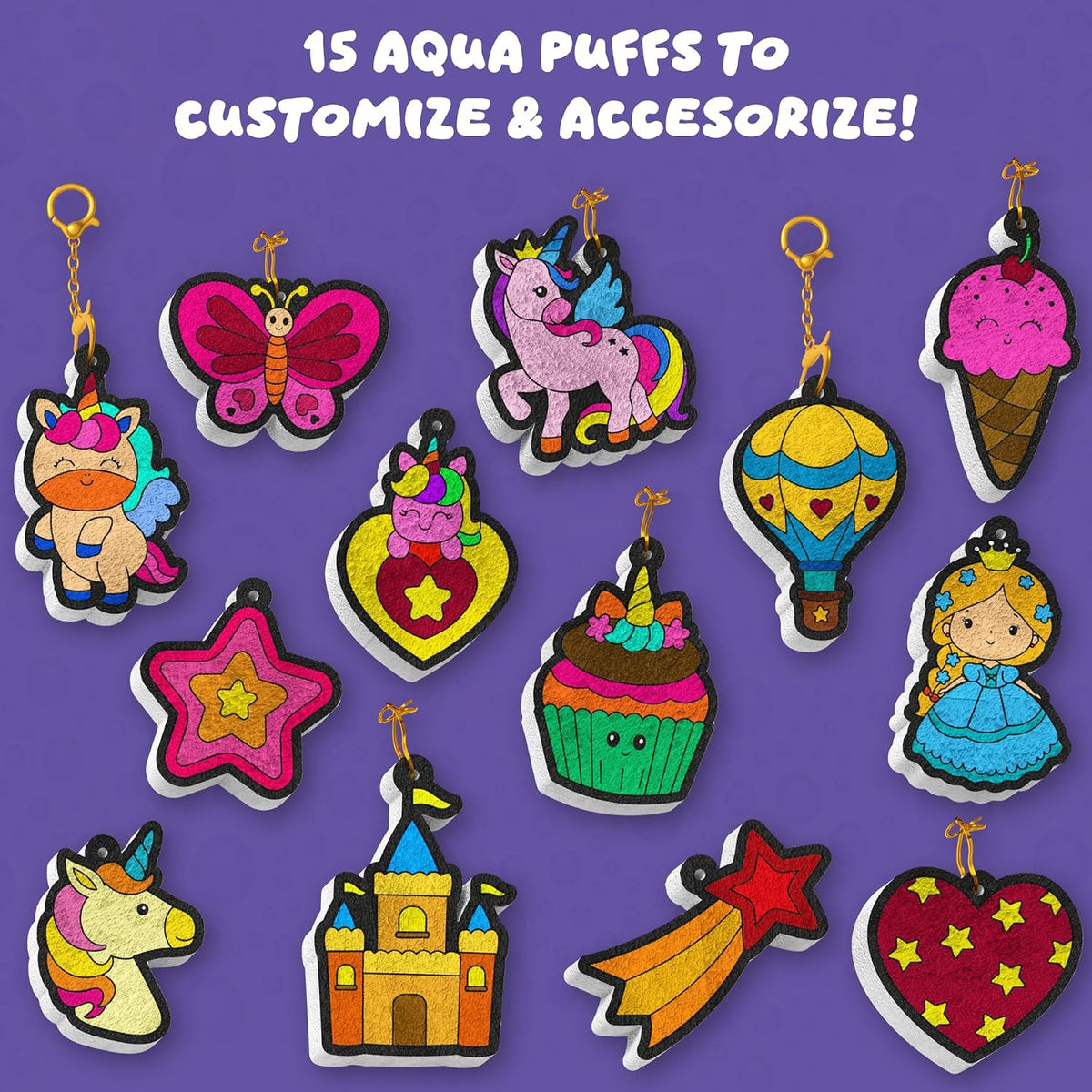 Skillmatics Aqua Puffs Animals, Paint by Number