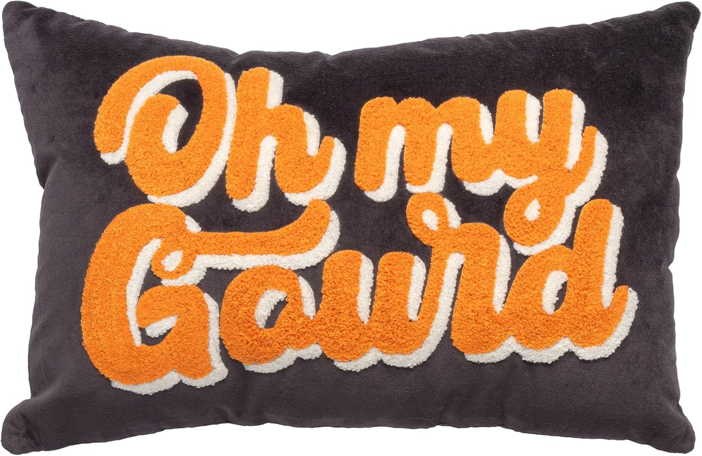 Velvet Lumbar Pillow, Oh My Gourd