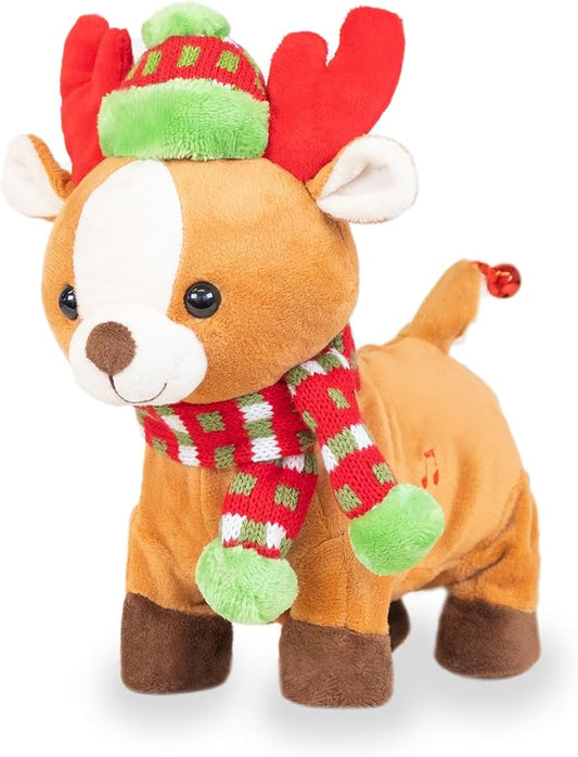 Rock & Roll Rider | Animated Walking Dancing Singing Christmas Holiday Reindeer Sings Sleigh Ride