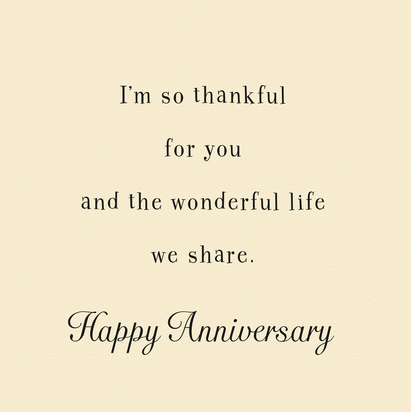 Our Anniversary Card