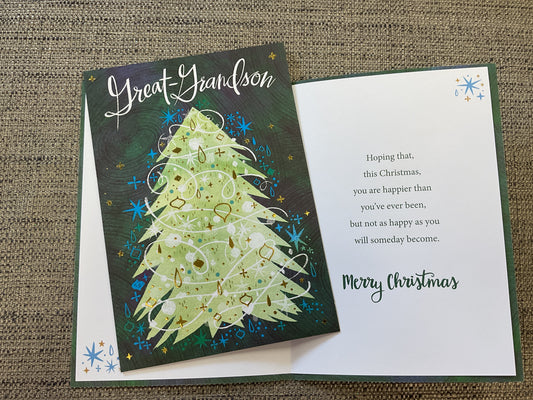 Great-Grandson Christmas Card