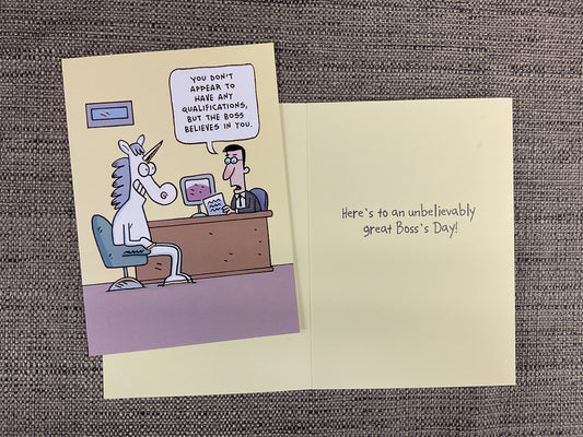 Boss’s Day Card For Laughs