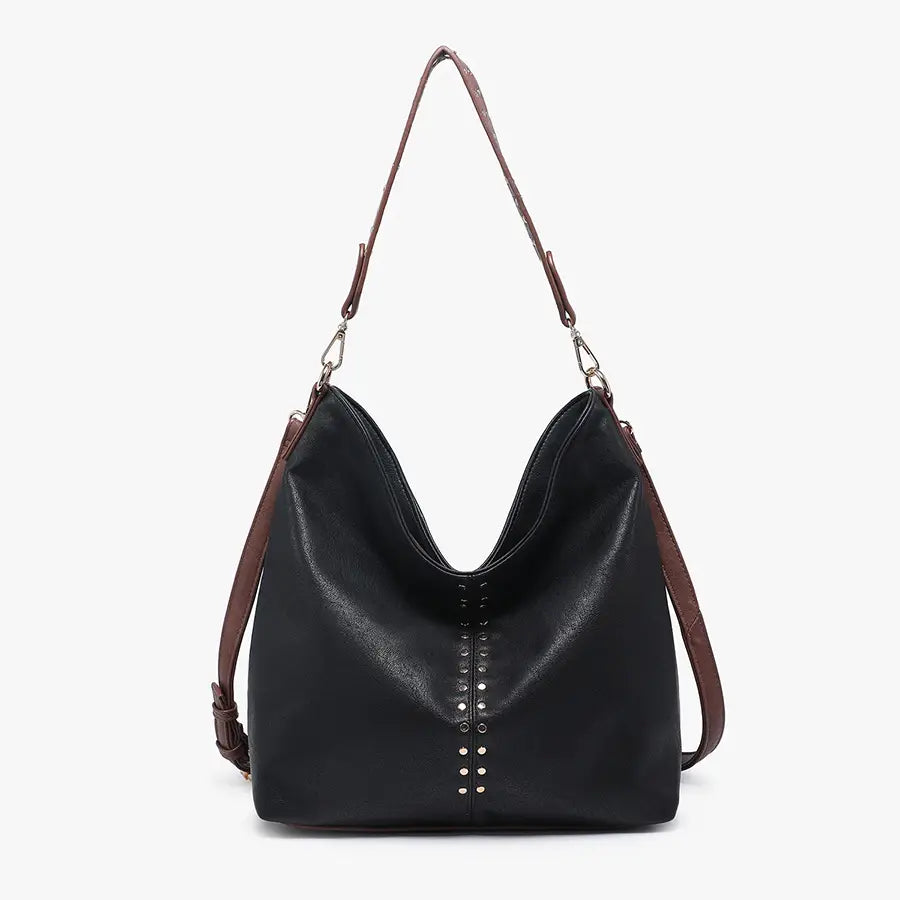 Emery Slouchy Hobo w/ Stud Detailing