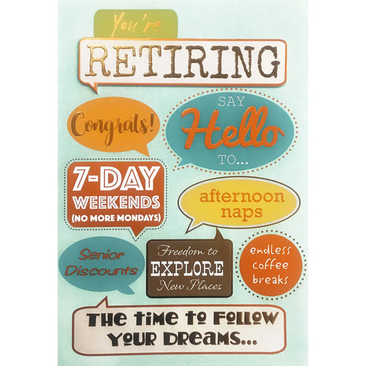 Jumbo Retirement Card