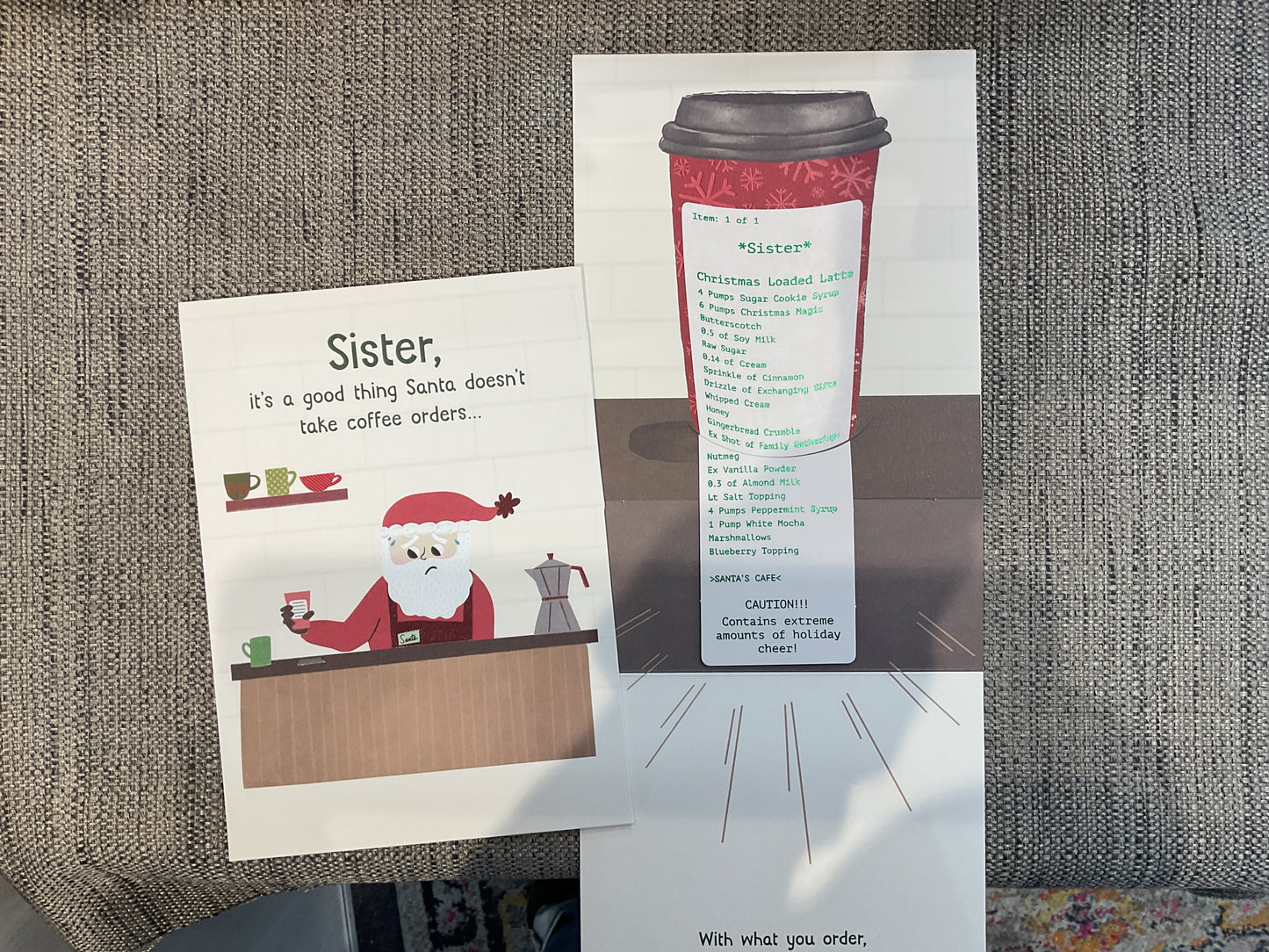 Sister Christmas Card