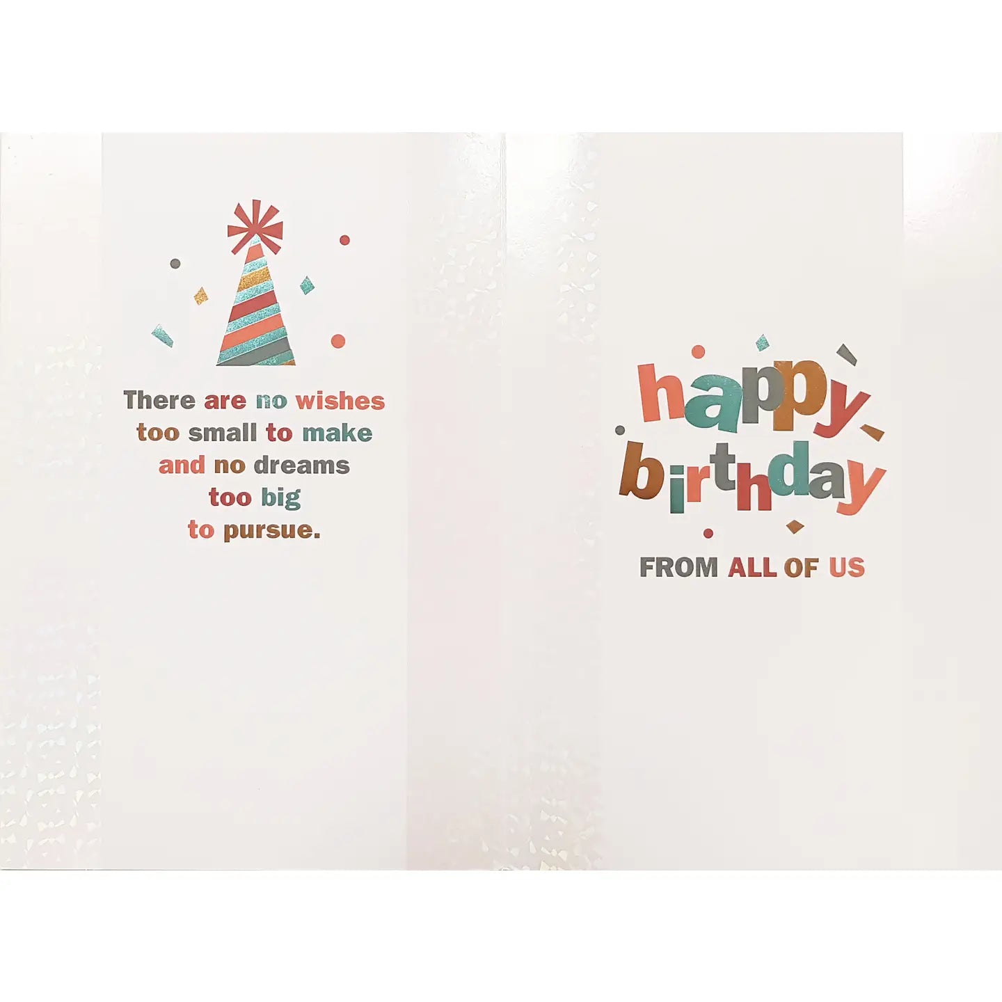 Jumbo Birthday Card From All